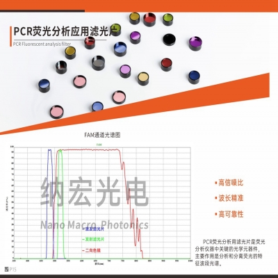 國產(chǎn)高端顯微鏡實(shí)時(shí)定量PCR專用熒光濾光片